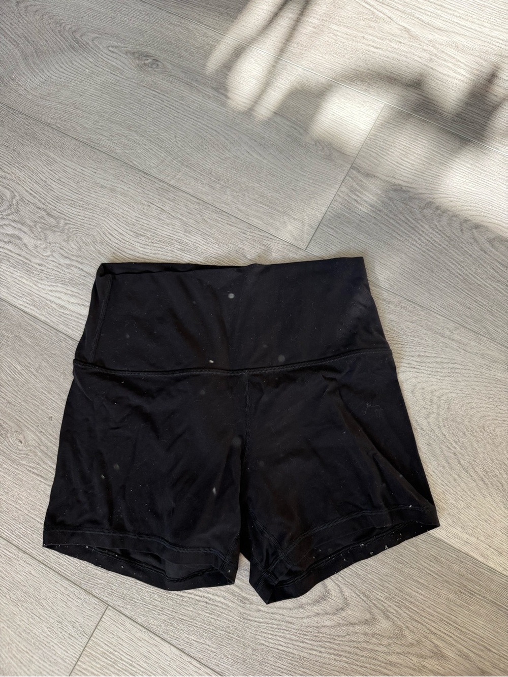 lululemon athletica Black High-Waist Workout Shorts